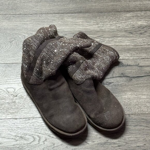 UGG Australia Women's Camaya Sequin Knit Winter Boots Size 8 - Picture 1 of 5
